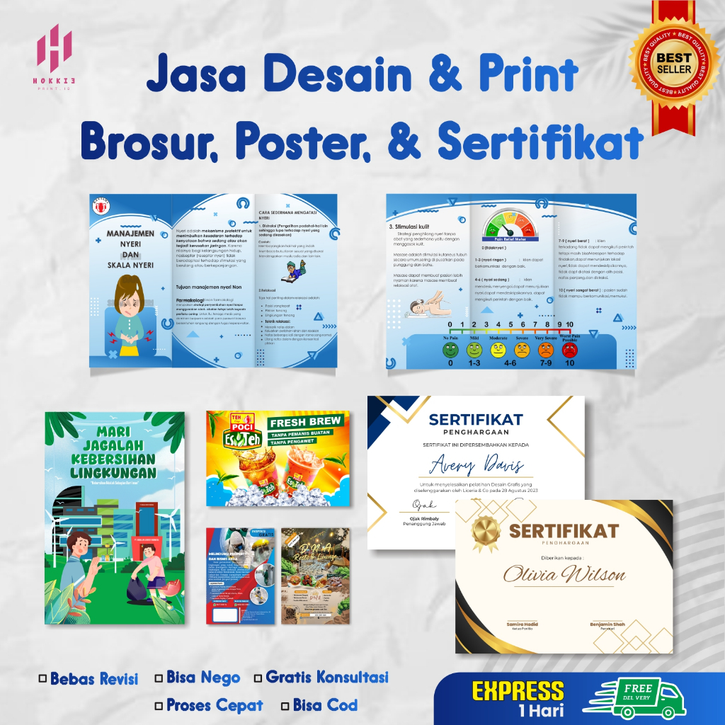 JASA DESAIN GRAFIS & PRINT, DESAIN BROSUR, POSTER, SERTIFIKAT, LEAFLET, PAMPLET, DAN LAINNYA