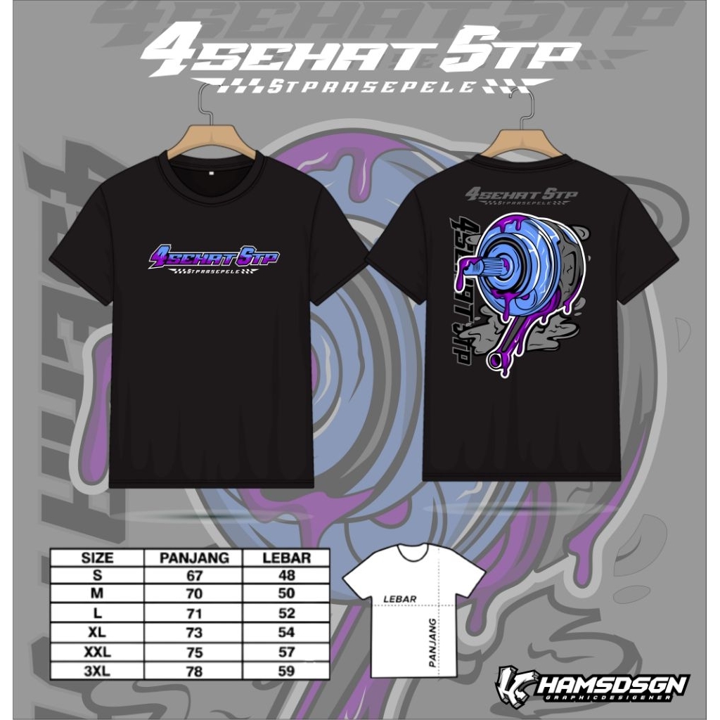 KAOS 5TP/T-SHIRT "4SEHAT 5TP " ORIGINAL