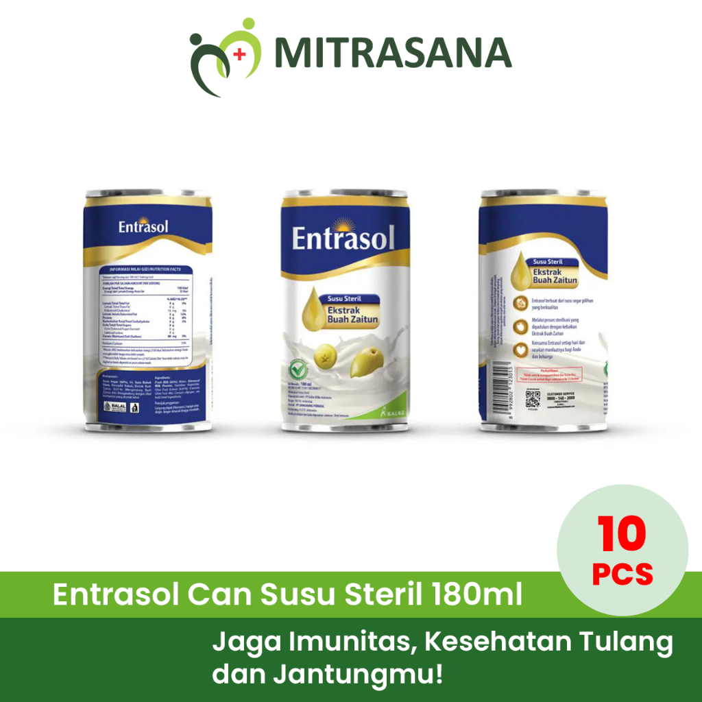 

[BUY 10] Entrasol Can Susu Steril 180ml