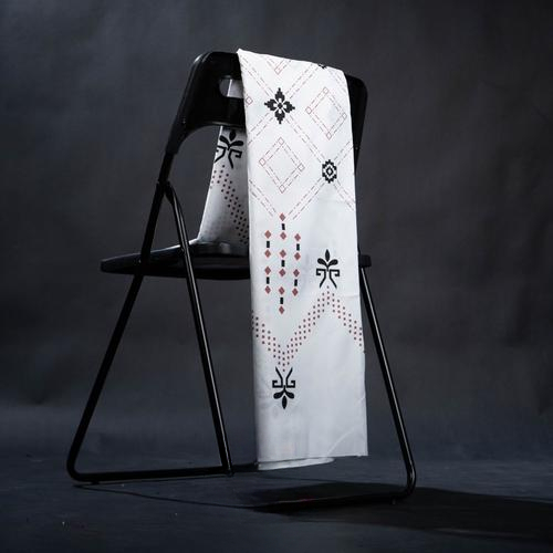 Kain Sarung Pria Dewasa Motif Batik Nusantara Arjuna Sarung Katun Anti Luntur Warna White Putih