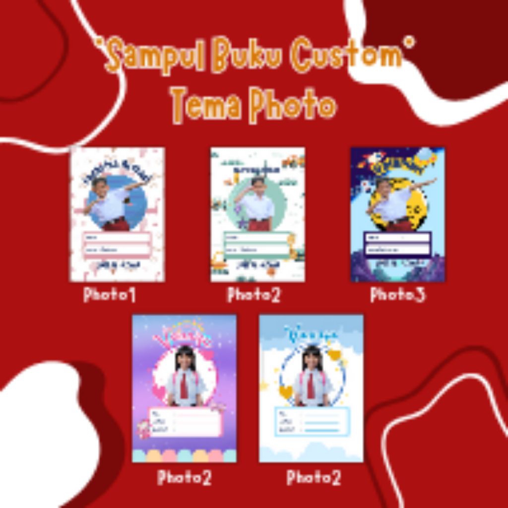

Sampul Custom Photo isi 10 lembar + gratis sampul plastik
