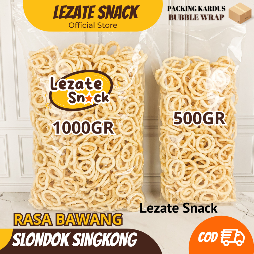 

Slondok Bawang Jogja 1KG Kiloan Murah Renyah Enak / Slondok SIngkong Khas Magelang Lanting Kebumen Rasa Bawang Pedas Manis WAP SHOP