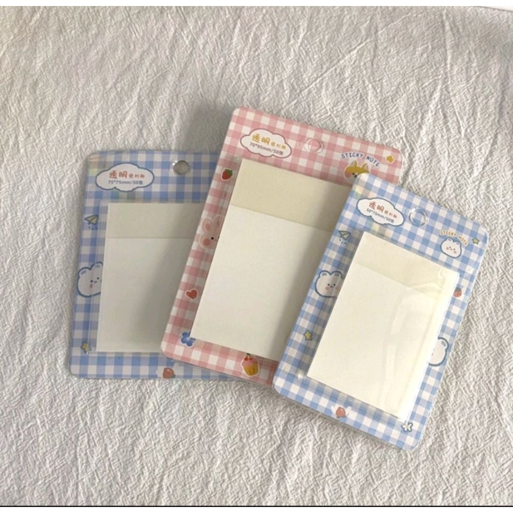 Sticky notes transparan sticky memo bening