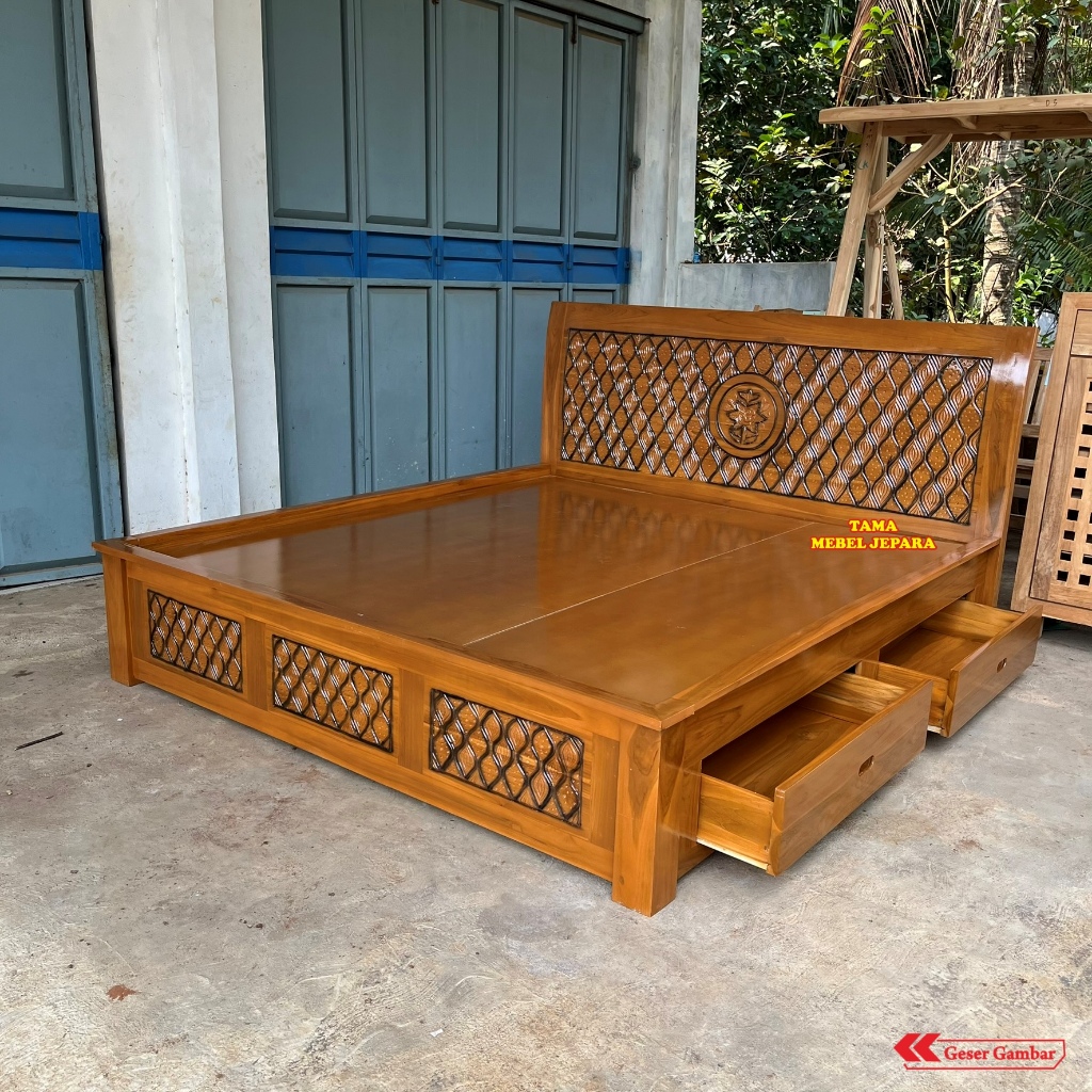 Dipan No 1 Dipan Minimalis Ukir Bola Dipan Laci Kayu Jati Minimalis Matras Papan MDF