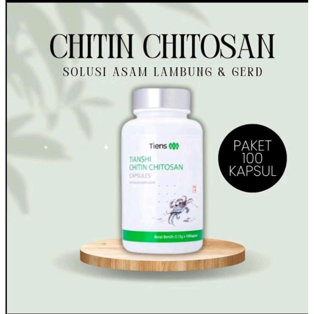 Tiens Chitin Chitosan solusi gerd asam lambung serat chitin