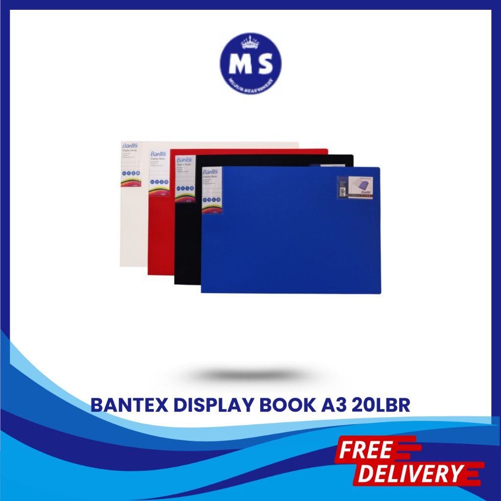 

BANTEX DISPLAY BOOK / CLEAR HOLDER A3 LANDSCAPE 3164