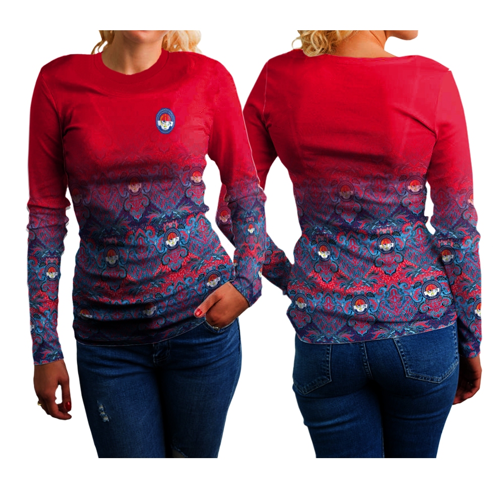 Baju Wanita Dewasa Lengan Panjang Kaos Jersey Motif Batik PPDI Fullprint