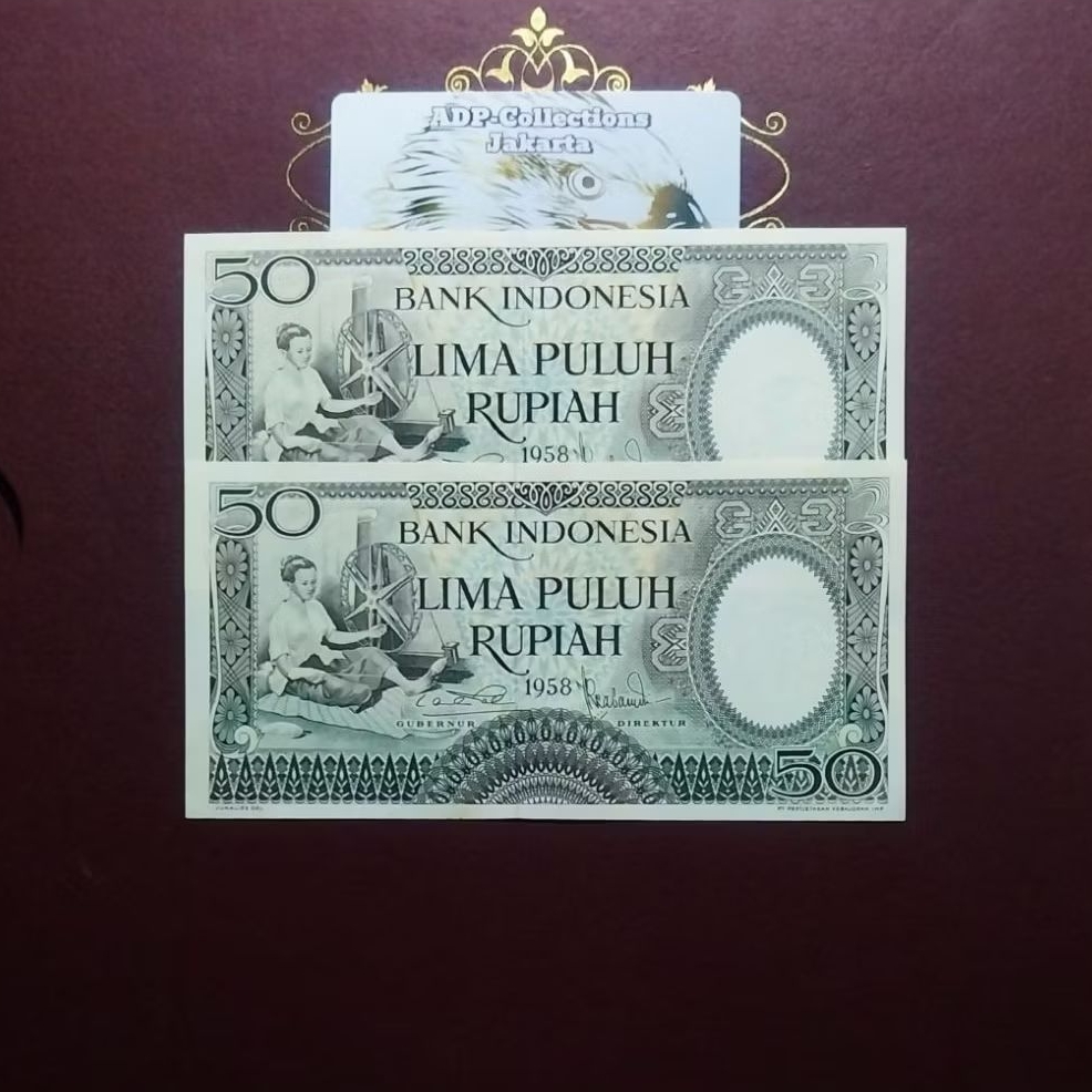 Uang kuno 50 pekerja 1958