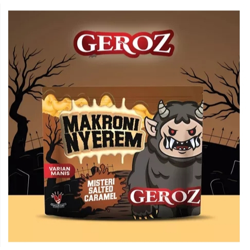 

Geroz - Makroni Nyerem - Varian Manis - Rasa Salted Caramel
