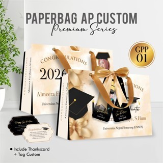 

Paper Bag Graduation - Paper Bag Bahan Tebal - Art Paper Bag Aesthetic 230 GSM Kode Paperbag GPP