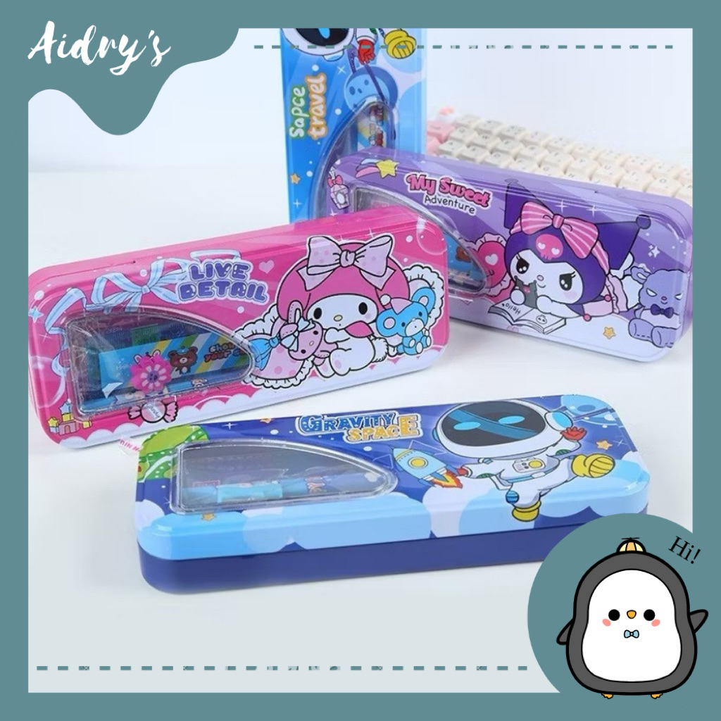 

❤️ AIDRY’SLOVE ❤️ TEMPAT PENSIL BESI | TEMPAT PENSIL SANRIO LENGKAP DENGAN PENSIL, PENGHAPUS, PENGGARIS DAN SERUTAN PENSIL