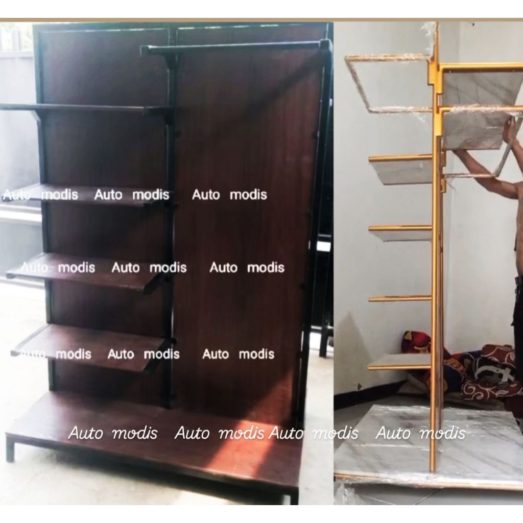 GAWANG BAJU GANTUNGAN PAKAIAN DISPLAY JUALAN ETALASE PAJANGAN TOKO MALL BUTIK DISTRO HADAP DEPAN SAM