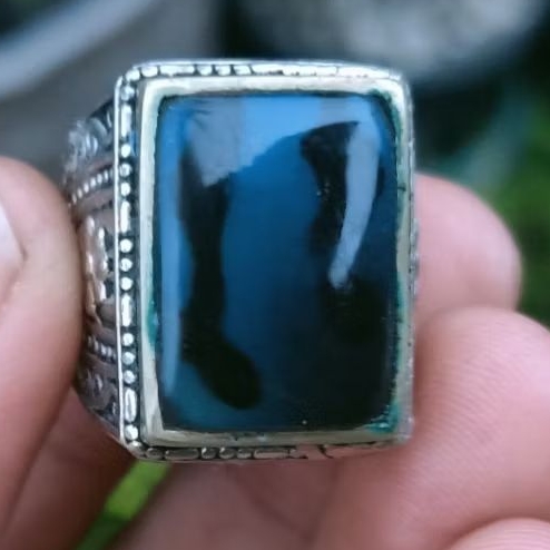 Cincin Batu Bacan Doko Kotak Natural