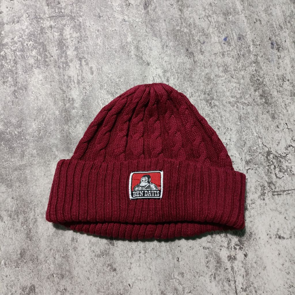 Ben Davis Red Beanie Hat