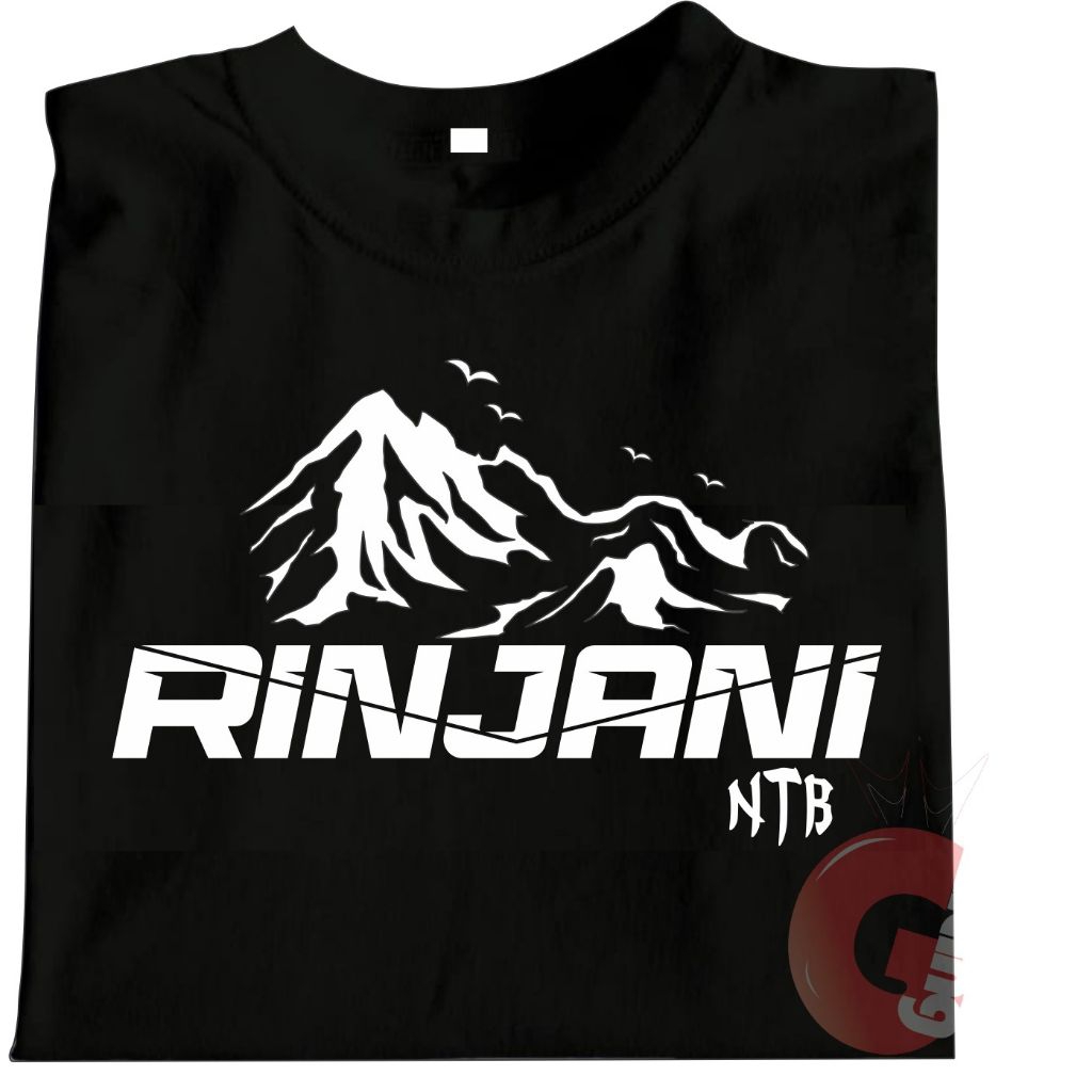 MAOS GUNUNG RINJANI NUSA TENGGARA BARAT/KAOS RINJANI PRIA & WANITA/KAOS SILUET GUNUNG RINJANI