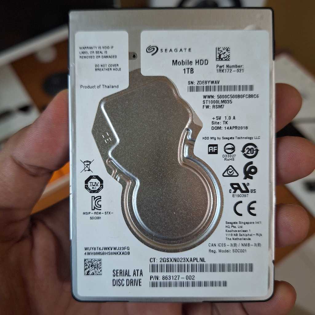 HARDISK LAPTOP 2.5" 1TB SEAGATE ORIGINAL
