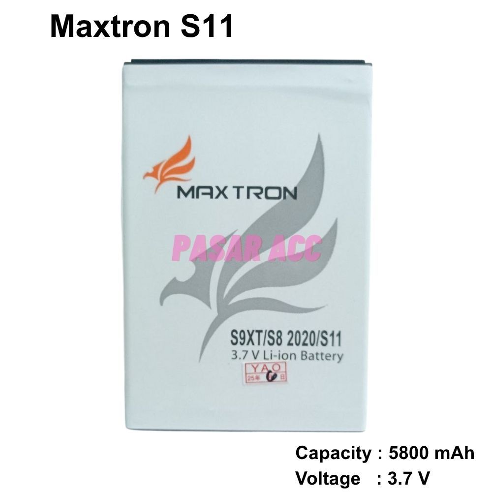 Baterai Maxtron S11 - S11S - S9 X2 - S8 2020 - S10 - S9 Battery Batre OEM & Doubel IC Brain Power