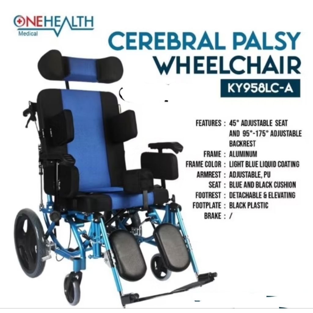 Kursi roda Cerebral PALSY Onehealth Anak/Dewasa. kursi roda CP