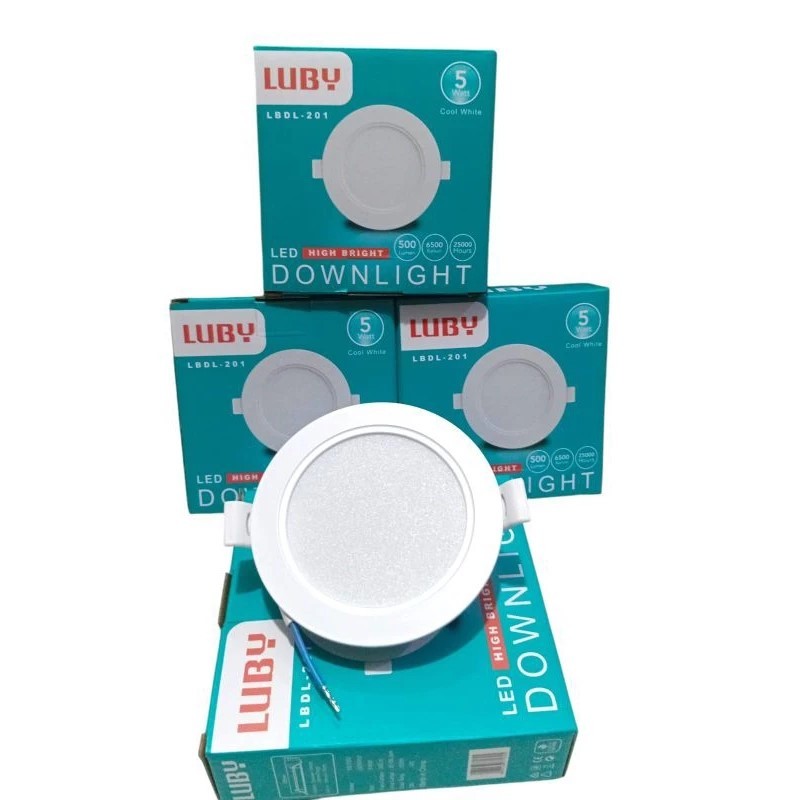 LAMPU LED PANEL LUBY LBDL-201 LAMPU DOWNLIGHT 5W 9W 12W Cahaya Putih