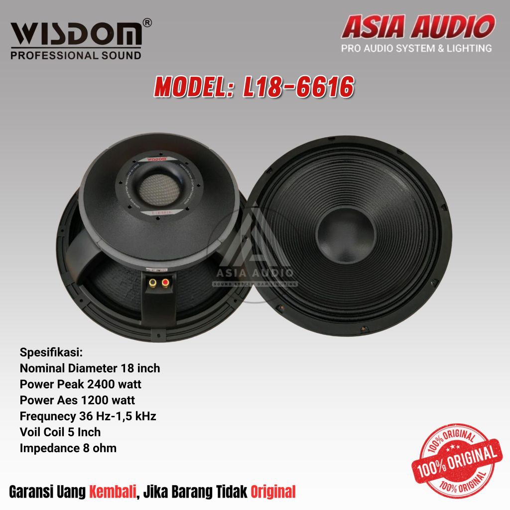 SPEAKER COMPONENT WISDOM L18-6616