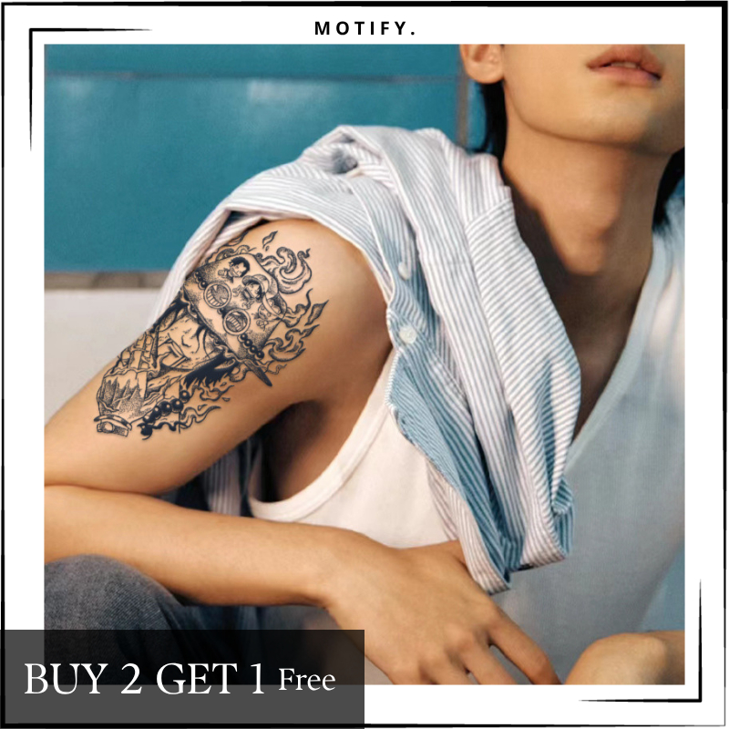 MOTIFY tato temporer tahan lama anti air tato semi permanen lengan tangan dada punggung banyak motif