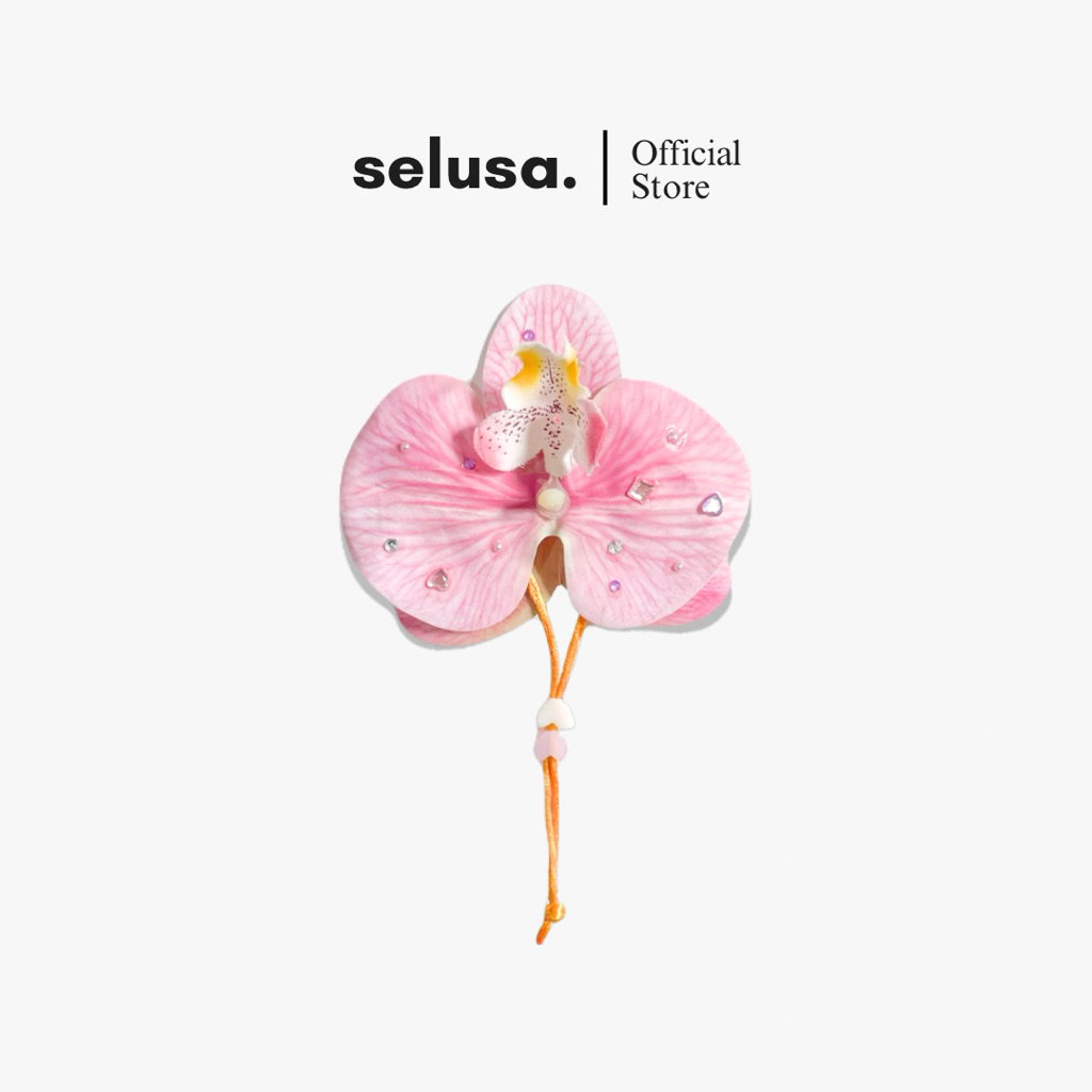 SELUSA ORCHID BAG CHARM | Gantungan Bunga Anggrek