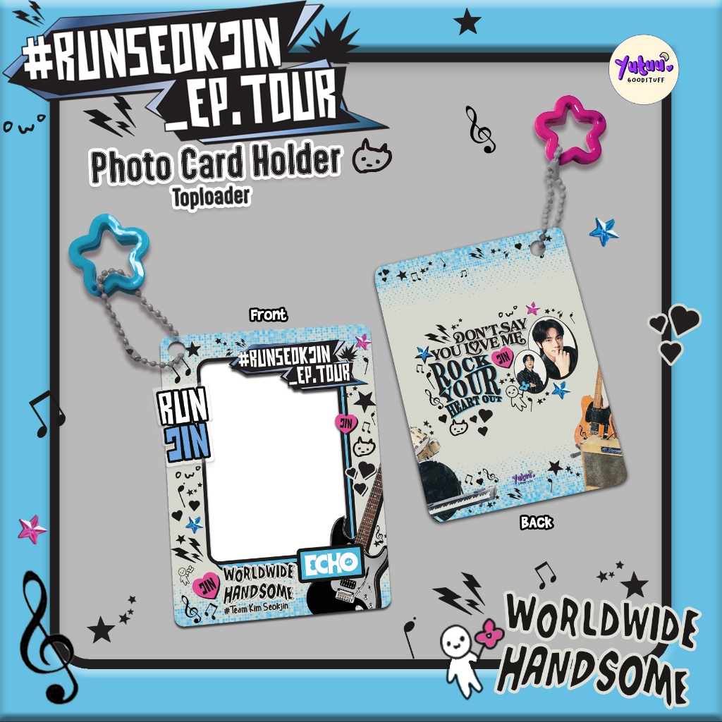 RUN SEOK JIN ECHO Toploader Photo Card Holder / Kpop PC Holder handmade