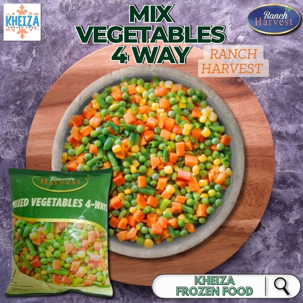 

MIX VEGE Frozen Mix Vegetables 4 Way Sayuran Beku 4 Macam Siap Masak Steak - Kheiza Frozen