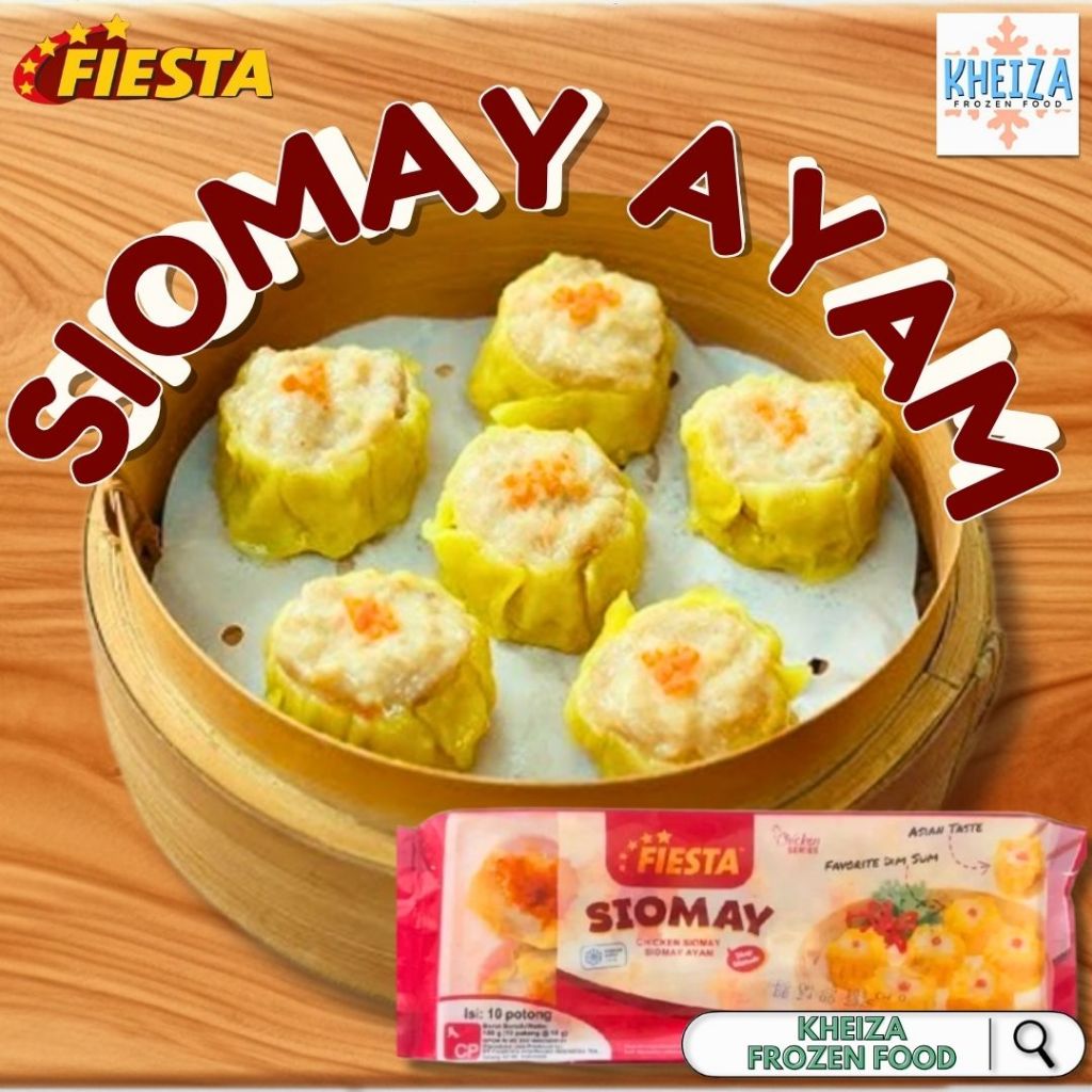 

FIESTA Siomay Ayam 180Gr isi 10pcs Frozen Chicken Dimsum - Kheiza Frozen