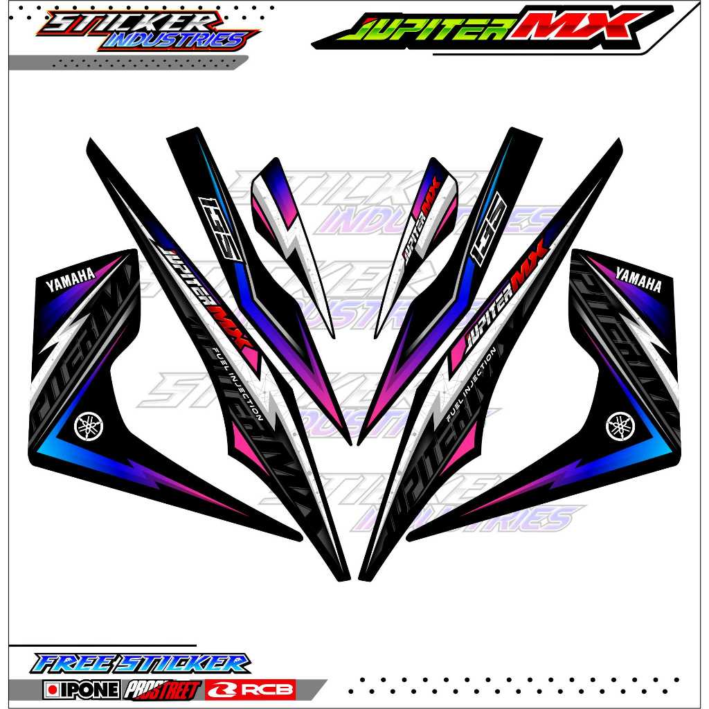 STRIPING VARIASI JUPITER MX OLD 135 / STICKER LIST MOTOR VARIASI JUPITER MX LAMA 135