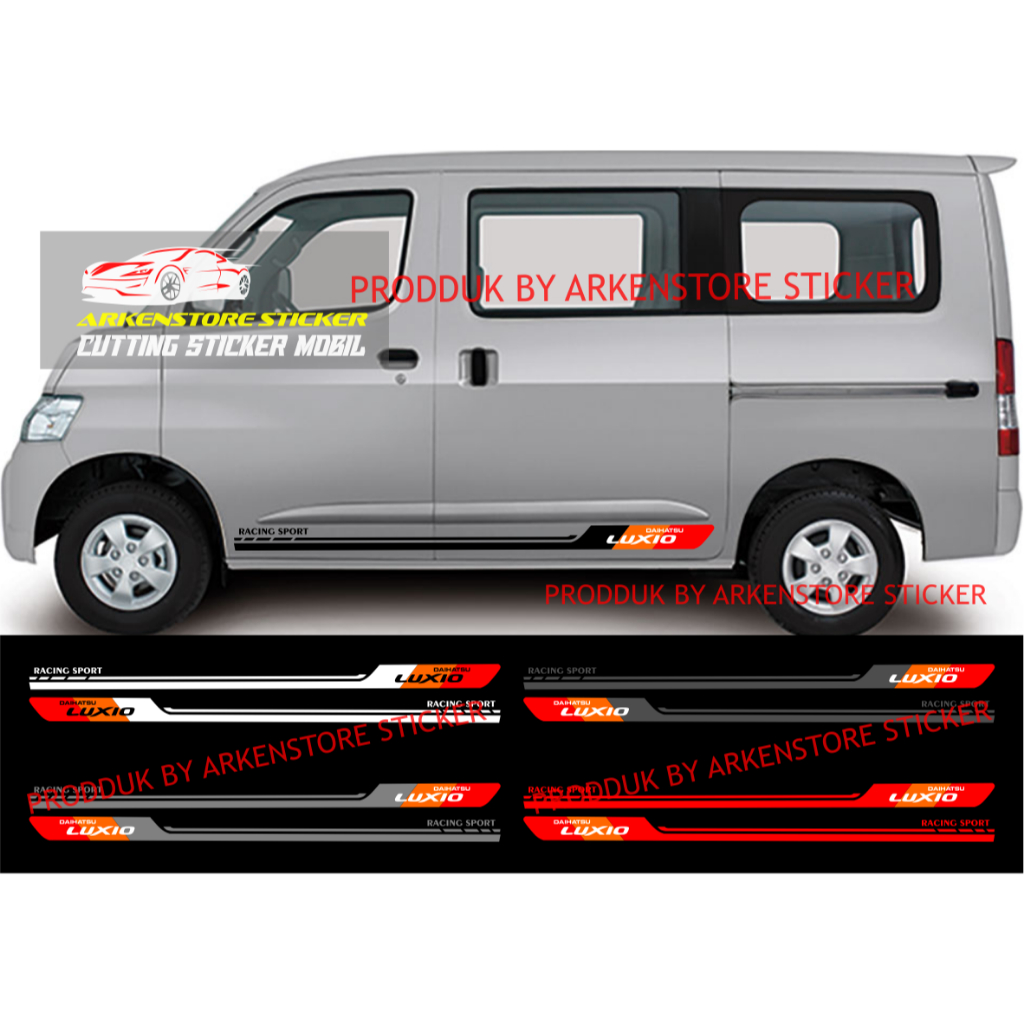 Stiker mobil daihatsu luxio cutting stiker sticker mobil luxio stiker terbaru