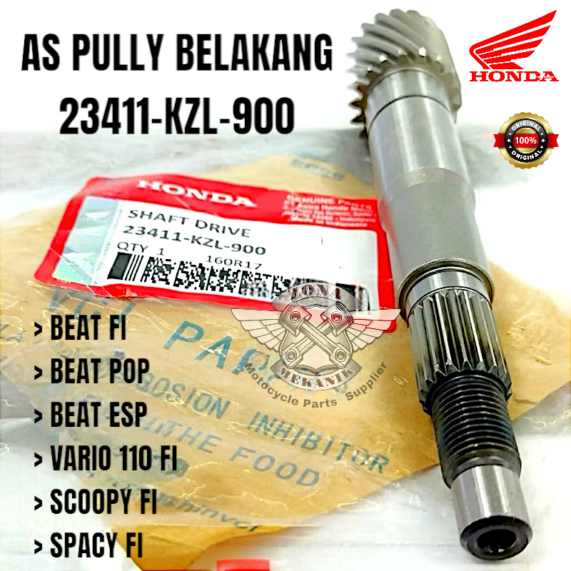 As Pully Belakang KZL Beat Fi Pop Esp Vario Fi Scoopy Fi Spacy Fi Original Honda Shaft Drive KZL