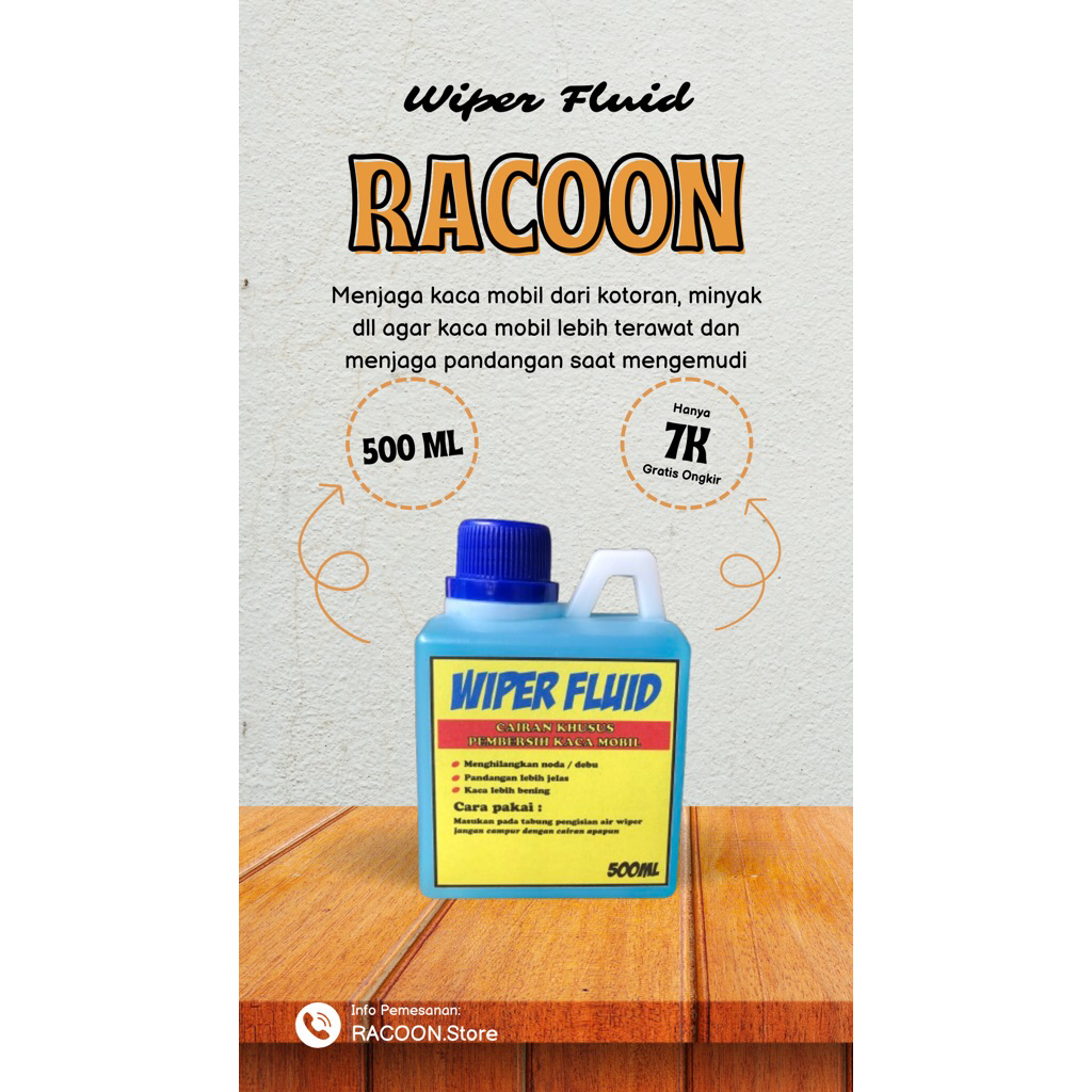 Wiper Fluid / Cairan Wiper / Cairan Kaca Mobil