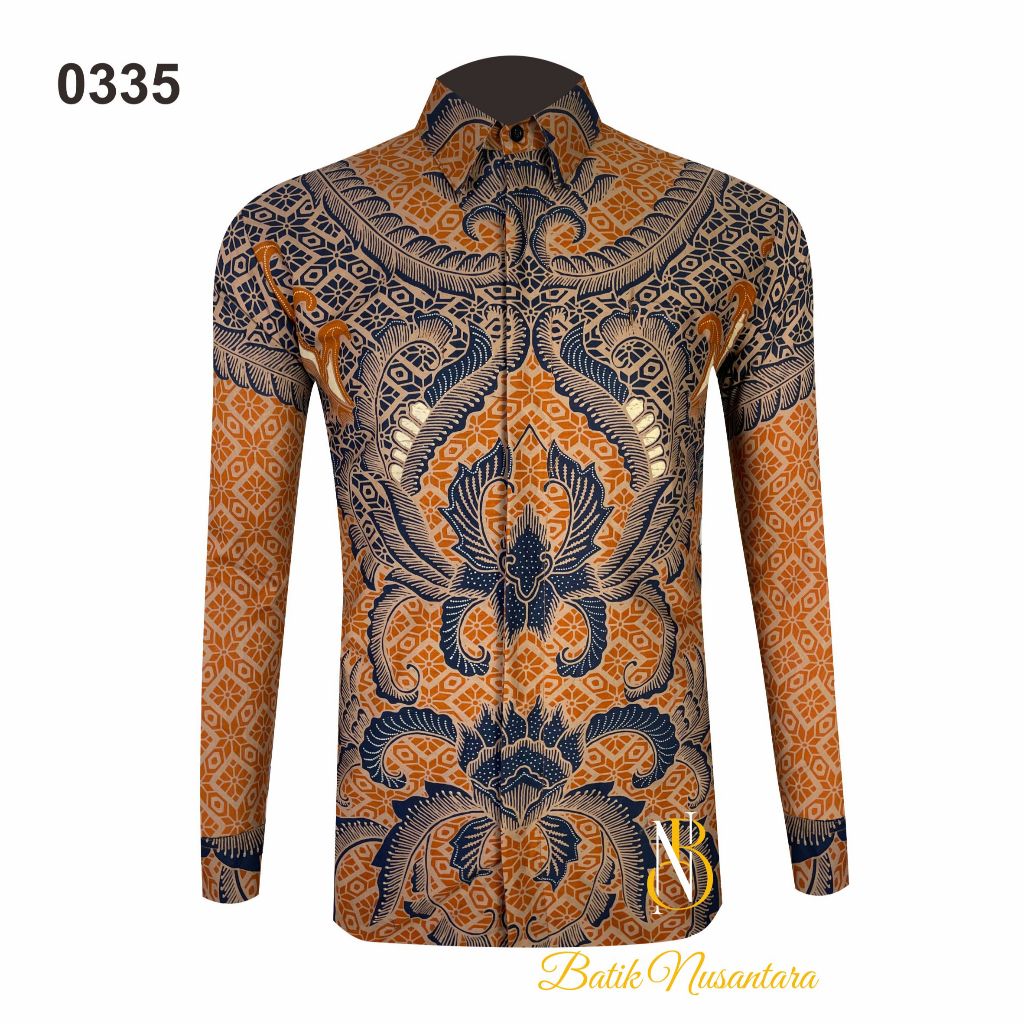 

Batik Nusantara Indonesia Kemeja Batik Slimfit Lapis Furing 0335 / Batik Pria