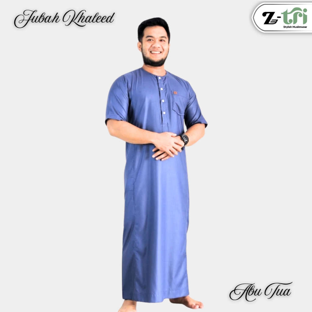 Gamis Jubah Pendek Pria Casual – Outfit Muslim Harian Elegan