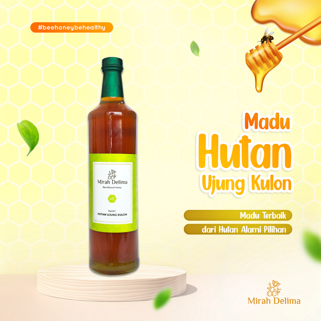 

Madu Hutan Ujung Kulon - Raw Rainforest Honey - 600 ml - Botol Kaca