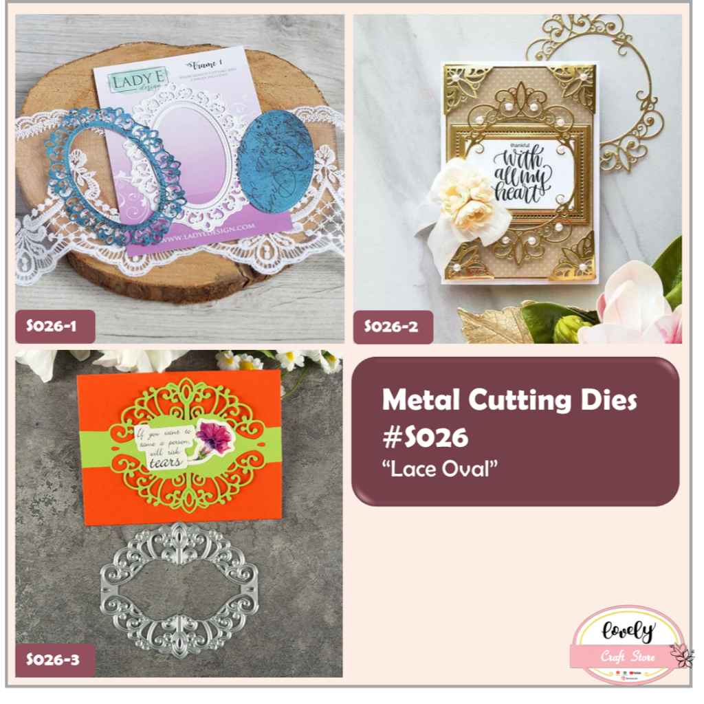 

Metal cutting dies #026 - cetakan stensil doily, doilies, round, oval, lace metal cutting dies untuk stencil, mahar, journal, bujo, cards, scrapbook