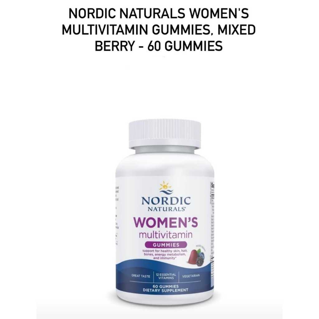 JASTIP USA NORDIC NATURALS WOMEN`S MULTIVITAMIN GUMMIES, MIXED BERRY 60 GUMMIES