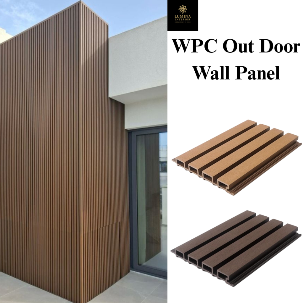 WPC Outdoor Cladding 2,9 Meter | Cladding WPC | WPC Outdoor Wall Panel | Wall panel untuk Dinding Lu
