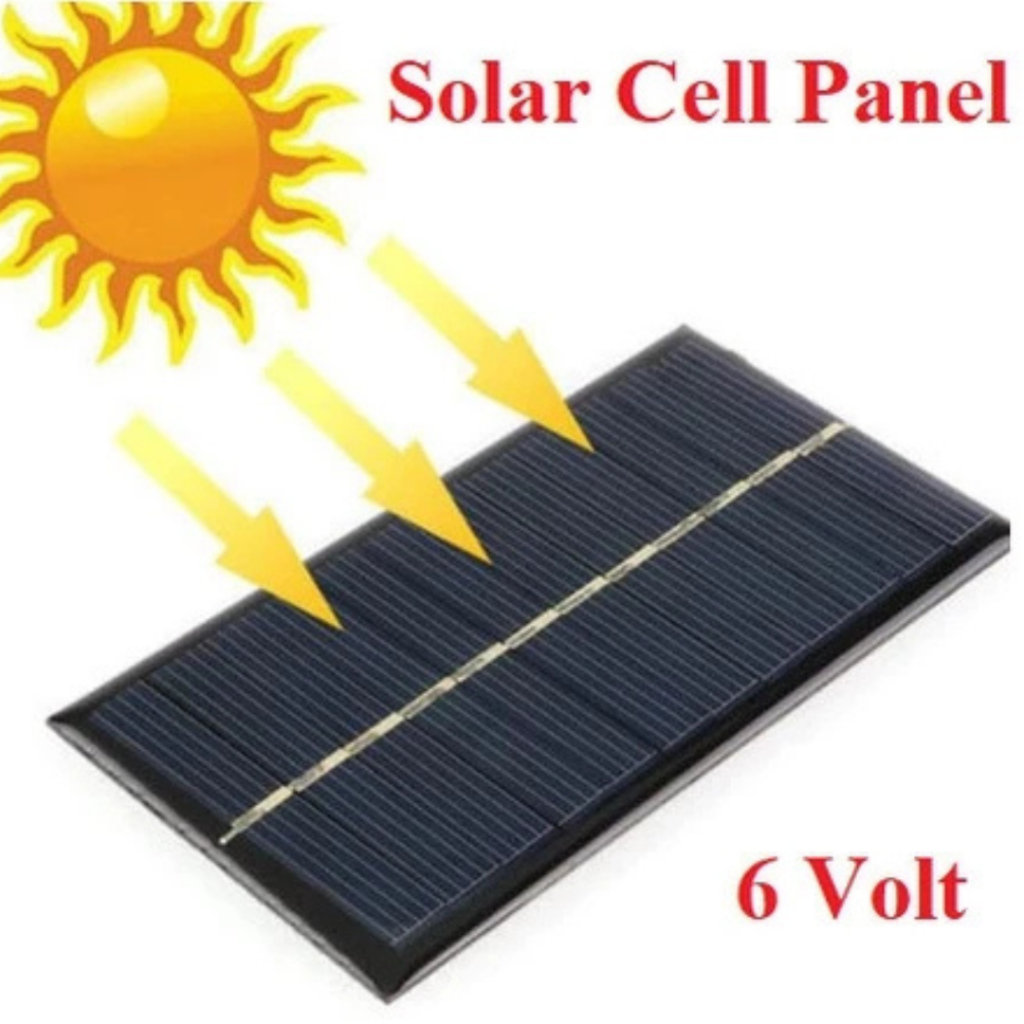 [READY] Panel Surya Solar Cell Mini 6v 1w Cas HP Powerbank 18650 DIY