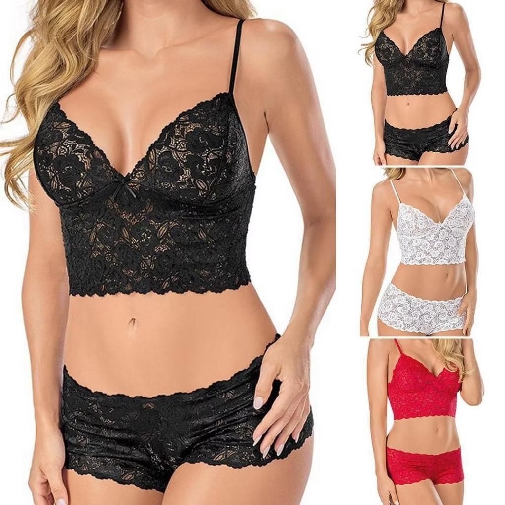 ALGOJO - Sexy Bra Celana Dalam Set Wanita // Baju Dalam Sexy Wanita Tidur Set Lace