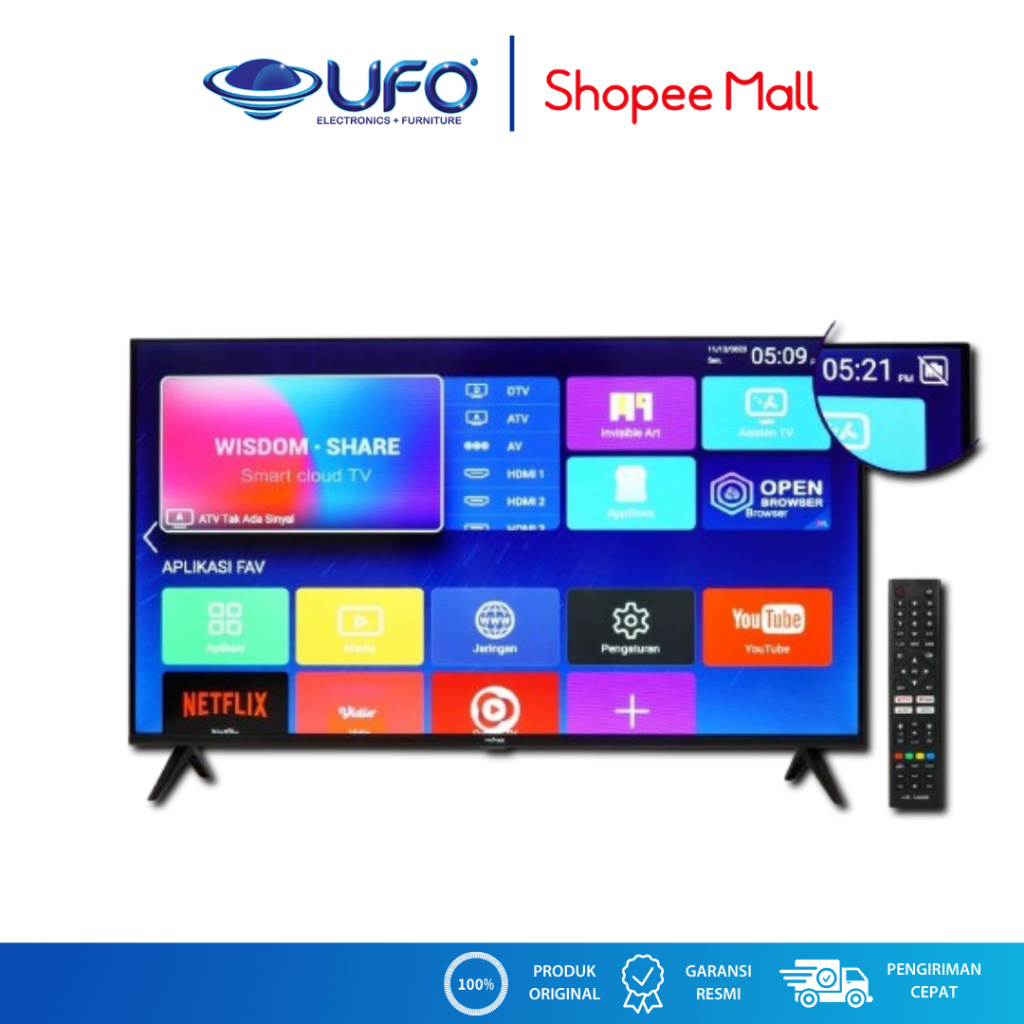 Advance 42 Inch Smart Digital LED TV Frameless ADV-4201A