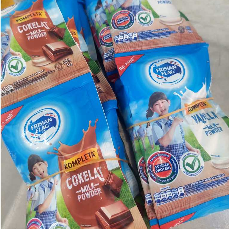 

FRISIAN FLAG SUSU BUBUK RENCENGAN KOMPLETA 10 PCS