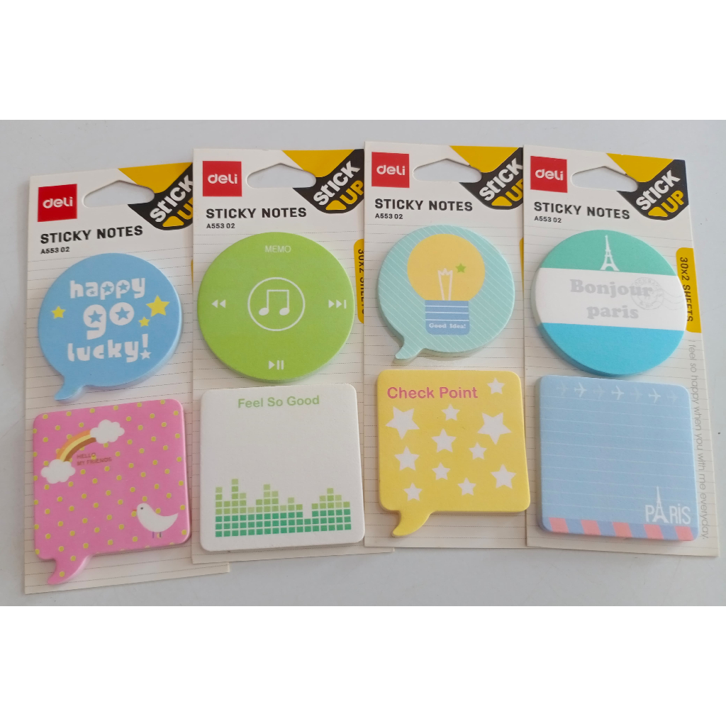 

DELI STICKY NOTES A55302 - MEMO TEMPEL ISI 30 x 2 SHEETS