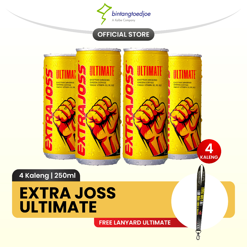

Extra Joss Ultimate 4 Kaleng FREE Lanyard
