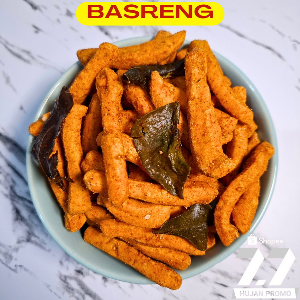 

BASRENG PEDAS DAUN JERUK 500g | BASRENG STIK | BASRENG BUMBU MELIMPAH
