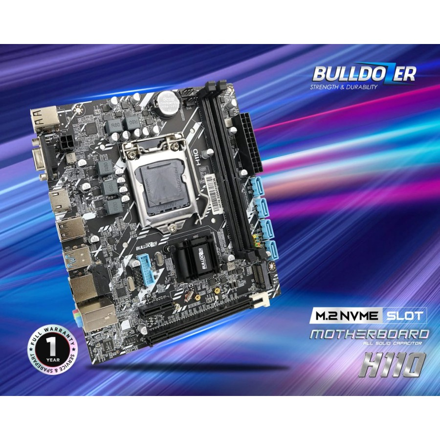 MOTHERBOARD H110 DDR4 BULDOZER LGA 1151