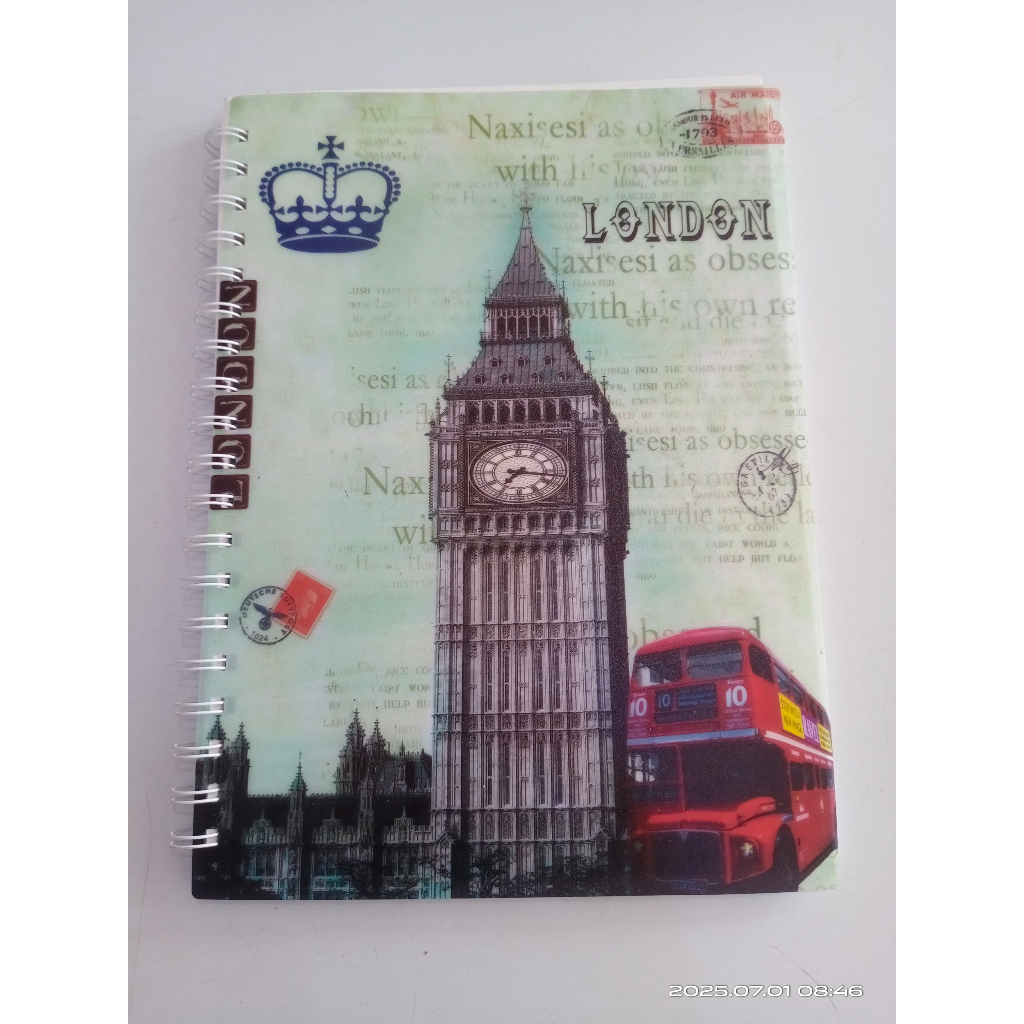 

Notebook B5 Gasta Motif London /Agenda/Bloknote/Note book spiral.