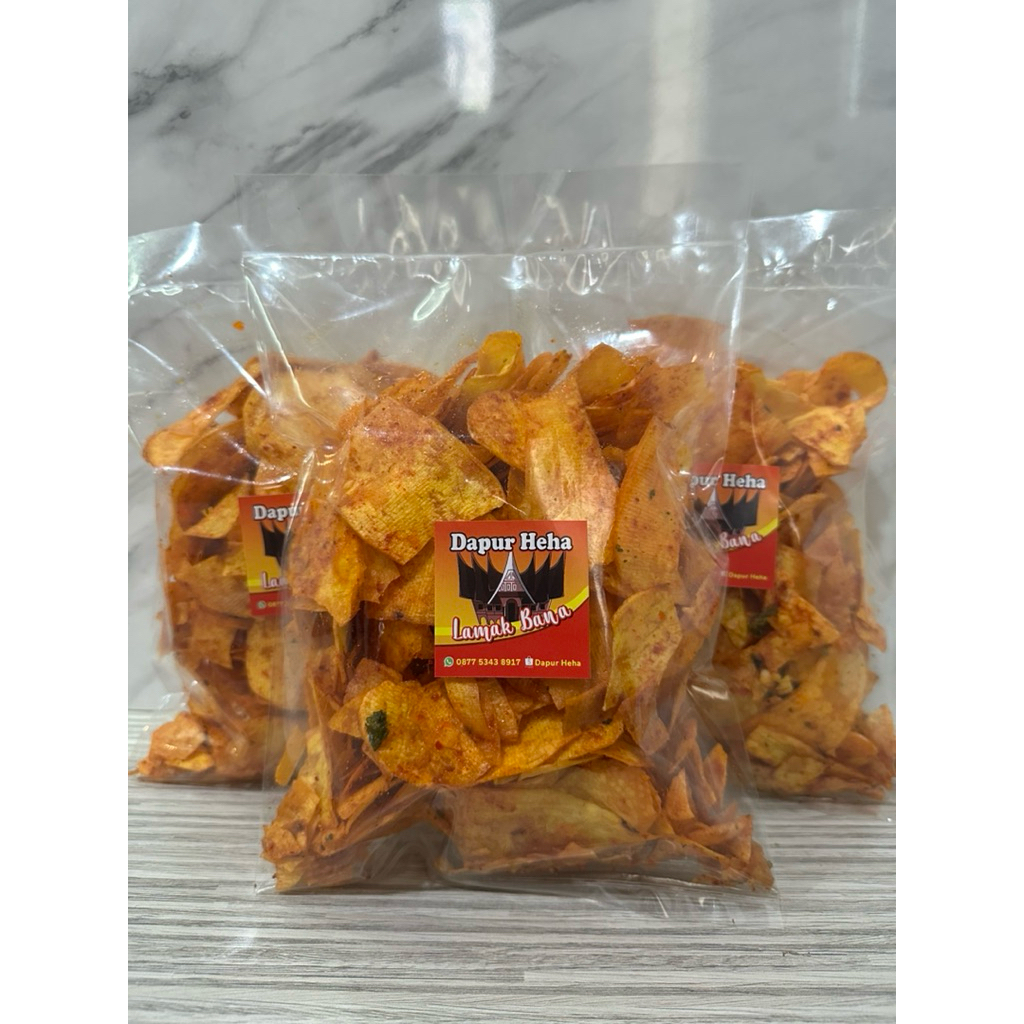

Keripik Talas Balado Pedas Asli Minang
