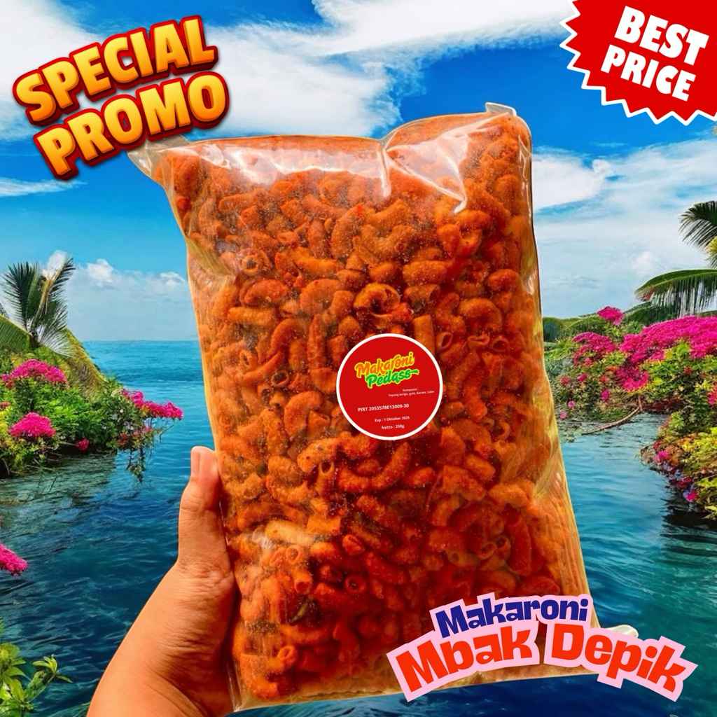 

Rasa Nendang, Harga Keciiiil! Makaroni Pedas 1/4kg Favorit